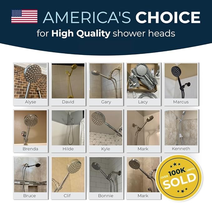 HammerHead Showers® Shark Skin Grip Compatible for HammerHead Showers 1-Spray Handheld Shower Head – Slip-Free Grip for Handheld Shower Head for Elderly or Kids – Handshower Silicone Grip