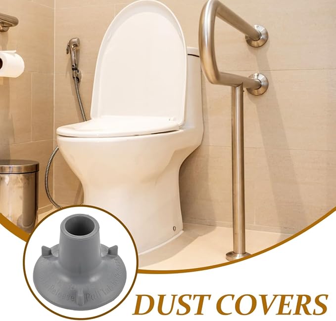 Large Suction Cup Feet Replacement for Toilet Handrail Mat Non Slip Cushioned Foot Pads Bathroom Safety Shower Chair Accessories 3.74X3.74X2.55In