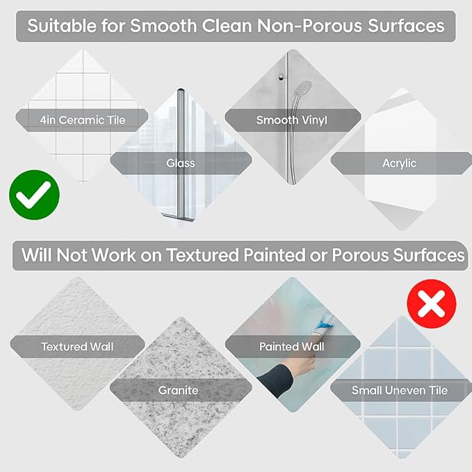 Grab Bars for Bathtubs and Showers, Shower Grab Bars for Seniors, Shower Handles for Elderly Suction, Safety Bars for Showers and Walls (16 Inches - 2PK), Gray, CIV_SGB_2SC_16.5IN_2PK