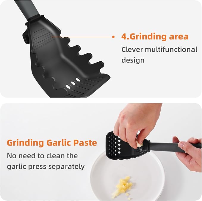All-in-1 Multifunctional Kitchen Spoon | Egg Separator, Masher, Skimmer, Grinder & More | Heat-Resistant & Space-Saving Design