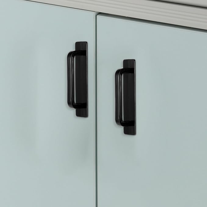 2 Pack Adhesive Cabinet Handles, 5.5" Self Stick Drawer Pulls Stick, No Drilling for Kitchen Cabinet Window Sliding Closet Door Handle