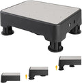 Adjustable Step Stool, 700 LBS Capacity Safety Bed Step for Seniors, Exercise Setp Platform, Portable Stair Assist for Elderly, Wide Step up for Kitchen, Car, Bedside & Shower, Grey