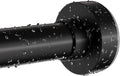 Black Shower Curtain Rod 34-66 Inches(2.8-5.5ft) Never Rust Adjustable Shower Rod Spring Tension Non Slip No Drilling Shower Rods for Bathroom Garland Window