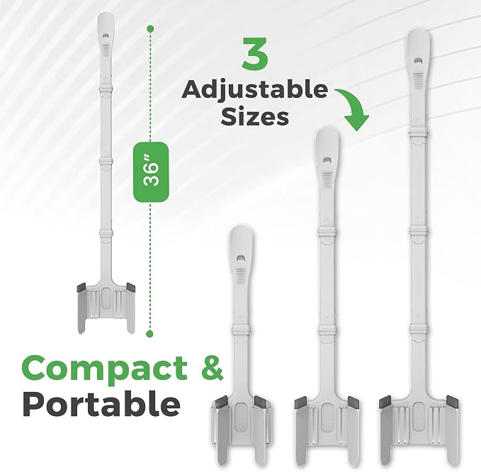 Sock Ox by Easy to Use Products - Adjustable Sock Aid Device for Seniors - Not for Compression Socks - Travel-Friendly for Elderly with Built-in Shoe Horn - Adjustable Up to 36 Inches in Length