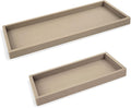 Spacewiser Countertop and Vanity Tray - 2 PC (11” and 7”) Shatterproof Silicone Kitchen and Bathroom Trays for Counter, Kitchen Soap Dispenser Tray, Vanity Trays for Bathroom, Perfume Key Tray