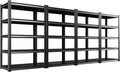 Set of 4 71"H Garage Shelving-2050LBS 5 Tier Storage Shelves,Adjustable Heavy Duty Metal Shelving Unit and Storage Large Rack,Utility Steel Shelf For Shop Warehouse Industrial Pantry 71"x35"x16"
