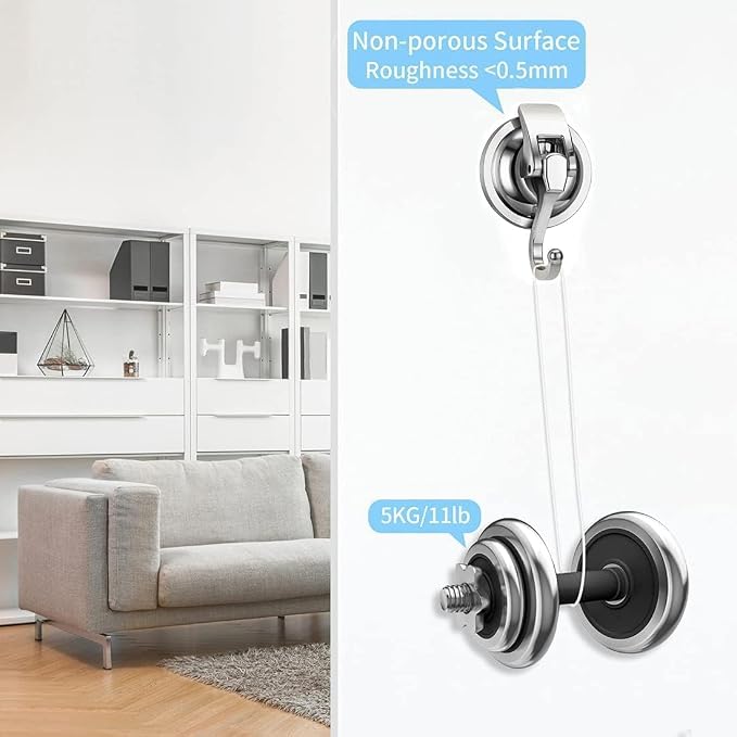 TESOT Suction Cup Shower Shelf, Shower Caddy Soap Dish with Hooks for Sponge, Rust Proof 304 Stainless Steel, Silver