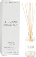 Sweet Water Decor Calm and Comfort Reed Diffuser Set | Mandarin, Ginger, Jasmine, White Tea Spa Scented Diffusers | Air Freshener | Housewarming Gift | Aromatic Stress Relief
