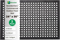 Envelor 2 Pack Anti Fatigue Mats for Kitchen Floor, Rubber Bar Mats, Non Slip Commercial Floor Mat with Drainage Holes, Indoor Outdoor Rubber Mat for Restaurant, Garage, Entryway 24 x 36 in