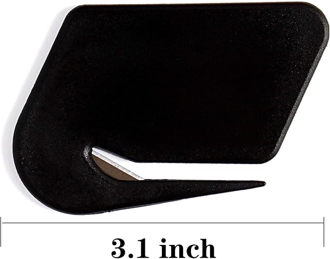 Magnetic Letter Openers Envelope,3 Pack,Envelope Opener Slitter,Mail Openers Blade with Magnet,Letter Opener for Women,Men,Office,Envelope Cutter (Black,White,Lake blue)