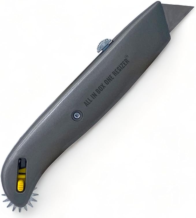 Box Resizer Tool with Scoring Wheel - Utility Knife Cardboard Scorer, Reducer - Box Cutter Sizer Tool for Resizing Reducing Size of Shipping Boxes