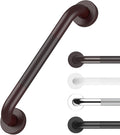 Anti Slip Grab Bars for Shower Oil Brown, Safety Textured Grip Shower Grab Bars for Seniors, Holds up to 500LBs, Knurled Handicap Grab Bars for Wall with Concealed Screws, 12 Inch