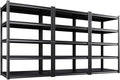 3-Pack Heavy Duty Garage Shelving for Large Storage & Garage Organization, 71"H x 46"W x 20"D Adjustable 5-Tier All Metal Storage Shelf for Tools, Storage Bins, Bulk Items, Warehouse & Workshop