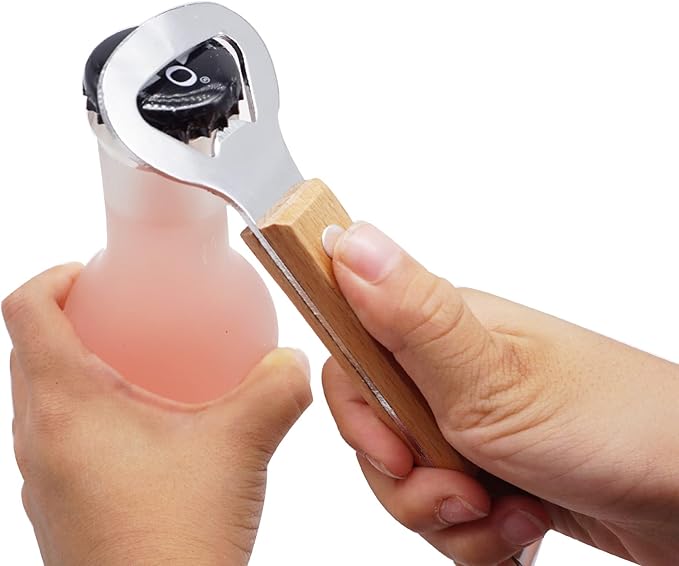 HANCELANT Can Punch Bottle Opener, Manual Stainless Steel Can Opener 2 Pack