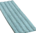 Turquoize Non Slip Shaggy Chenille Microfibers Bathroom Rug Aqua Haze Mat - Extra Long 59 x 20, Super Water Absorbent & Soft Washable Kitchen Rugs and Mats
