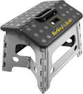 Child Step Stool for Kids and Toddlers Bathroom Sink – Foldable Safety Lock to Stable（ Grey ）