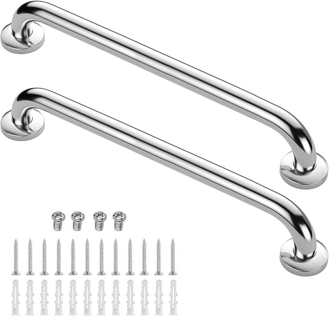 Gotega Shower Grab Bar 2 Pack,Stainless Steel Bathroom Grab Bar Shower Bath Handle Grab Bars for Bathtub Showers 36 Inch