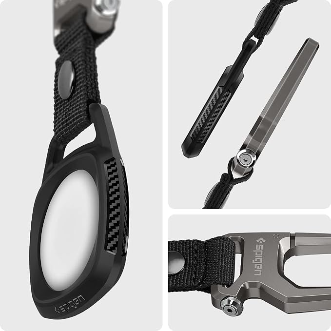 Spigen Life Carabiner Key Ring Clip, Car Keychain Clip, Bottle Opener Key Chain Ring for Men and Women
