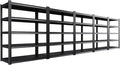 5-Pack Heavy Duty Garage Shelving for Large Storage & Garage Organization, 71"H x 46"W x 20"D Adjustable 5-Tier All Metal Storage Shelf for Tools, Storage Bins, Bulk Items, Warehouse & Workshop