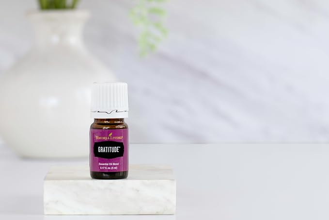 Young Living Gratitude Essential Oil Blend 5ml | Refreshing & Soothing Aroma | Ideal for Aromatherapy, Relaxation, Meditation, & Personal Care | Vegan, Gluten-Free, & Kosher Certified