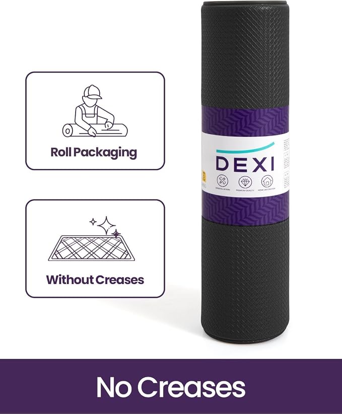 DEXI Kitchen Floor Mats Cushioned Anti Fatigue,2x9 Standing Runner Rug Waterproof, Comfort Memory Foam Padded for Front Sink Laundry, Black