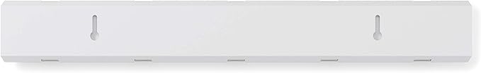 Umbra Flip Wall-Mounted Coat Rack with 5 Hooks – Modern, Space-Saving Storage for Hats, Jackets, Bags, Entryway, Mudroom, Closet, Bathroom, Bedroom – White/Nickel