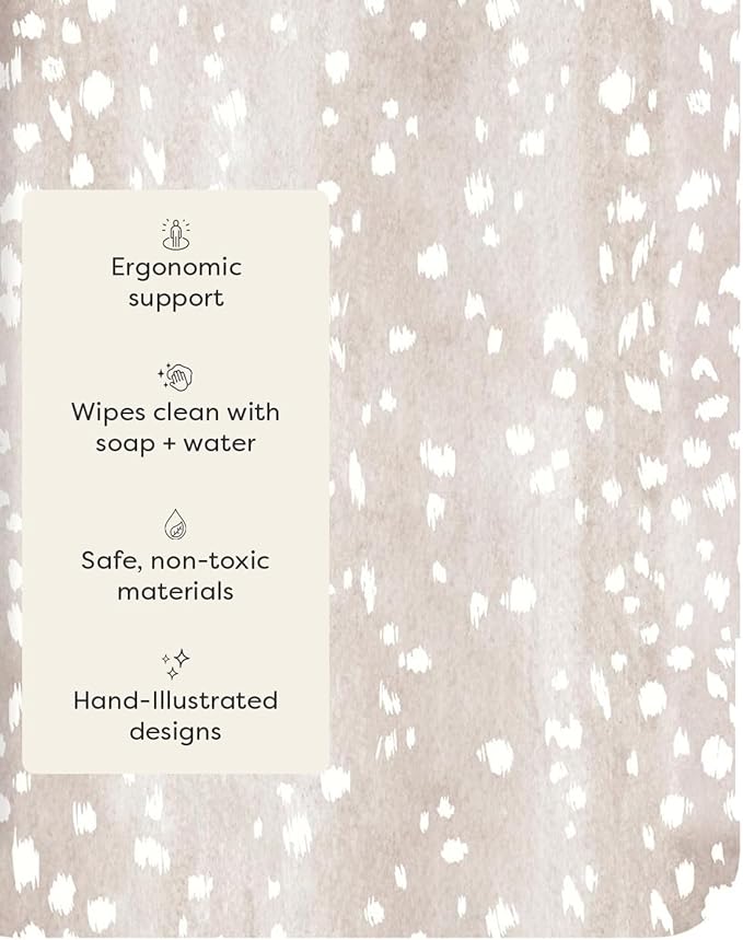 House of Noa Nama Standing Mat – Anti-Fatigue Kitchen Mats for Floor, Cushioned & Non-Slip Kitchen Comfort Mat for Standing, Thick Foam Anti-Fatigue Mat for Kitchen & Workspaces, Fawn Brown 22" x 54"