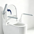 Toilet Safety Rails for Seniors with Space Saving Flip-Up Armrests, Toilet Support Rails for Seniors and Disabled, Pregnant Women, Grab Bars Toilet Safety Frame for Bathroom