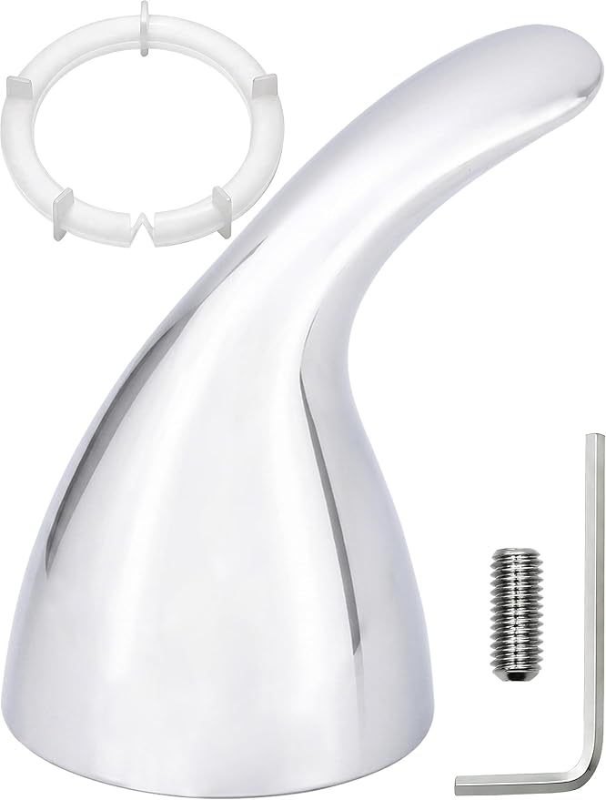 RP48717 Shower Handle Kit Replacement for Delta 13 14 1300 1400 Series, Shower Knob Replacement, Chrome Lever
