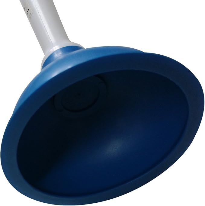 NewFerU Drain Plunger, Small Hand Force Plumber Helper, Little 4 inch Cup Clog Remover, Tiny Rubber Unclogger in 9" Short Handle for Kitchen Sink, Bathroom Toilet, Shower Bath Tub (Blue)