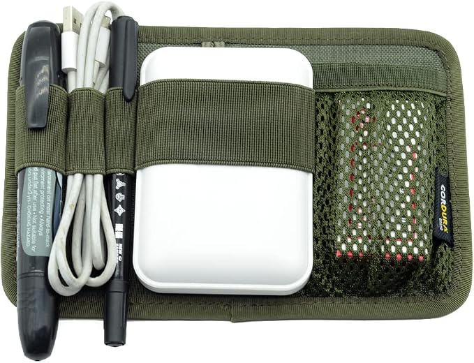Tactical Bag Insert Modular Organizer Utility Admin Pouch Hook Fasteners, Modular Pack Insert Organizer