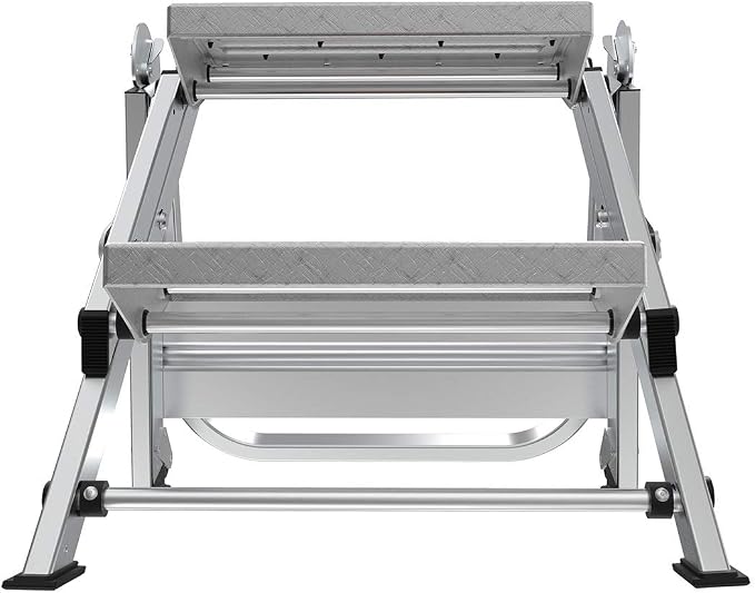 Little Giant Ladders, Safety Step, 2-Step, 2 foot, Step Stool, Aluminum, Type 1A, 300 lbs weight rating, (10210BA), Gray