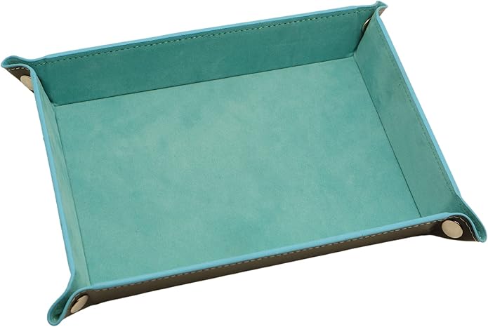 Valet Organizer - Catchall Tray for Jewelry, Wallets, Watches, Keys, Coins, Phones, Glasses - Perfect for Nightstand, Desk, Entryway