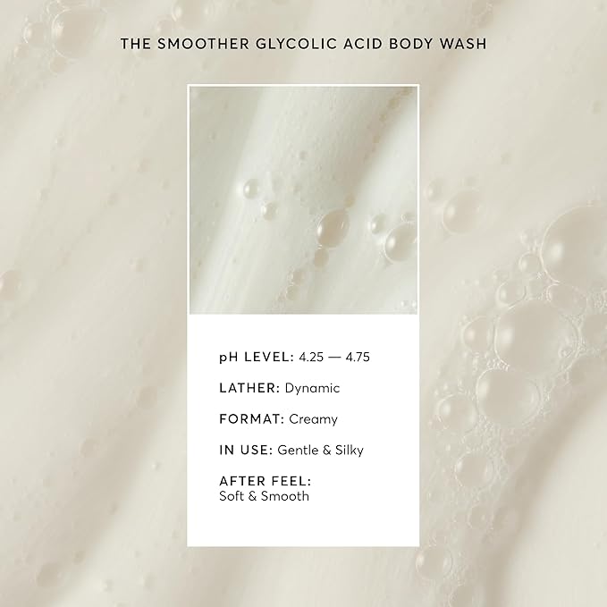 Naturium The Smoother Glycolic Acid Exfoliating Body Wash, Soft & Smoothing Cleanser, 16.9 oz