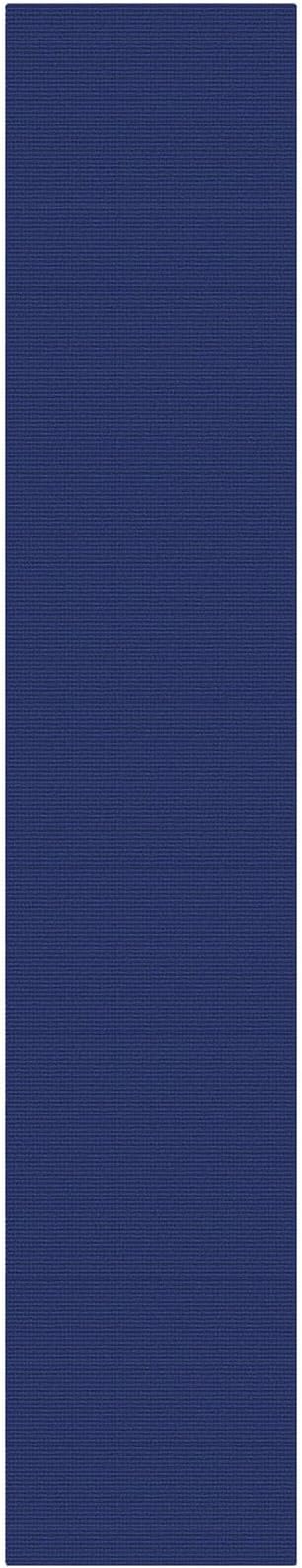 KOZYFLY Cotton 2.5'x14' Runners Rugs for Hallway, Long Washable Runner Rug, Woven Non Slip Kitchen Runner, Flatweave Entryway Rug, Floor Carpet for Entry, Aisle, Hall, Royal Blue/Navy