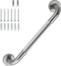 12 Inch Shower Grab Bar 1.25" Dia,Brushed Nickel Anti Slip Bathroom Grab Bar, 304 Stainless Steel Knurled Handicap Grab Bars, Safety Support Handrail,Bath Shower Handle for Elderly Injury Senior