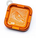 Cling Fishing Products Mag Grab® Mini – Compact Magnetic Fly Holder/Fly Patch & Organizer for Fly Fishing Vest, hat, Waders and Fishing Packs (Toothy Trouble, Orange)