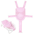 Colorlife Baby Bath Seat Support Net Infant Bathing Seat Support Mat, Adjustable Comfortable Non-Slip Five-Pointed Baby Shower Net Bathtub Sit Up Mesh for Newborn 0-12 Months-Light Pink(No Bathtub)
