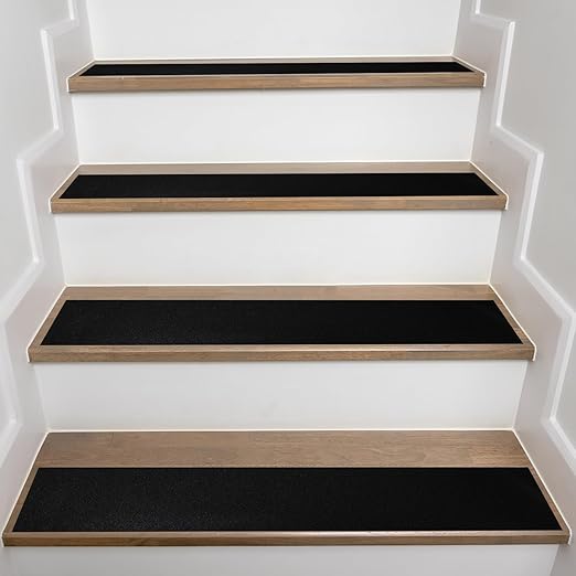 Anti Slip Tape Black 6Inch x 30FT Non Skid Tape, Best Grip Non Slip Strips Tape High Traction Friction Abrasive Adhesive for Stairs Step Indoor Outdoor