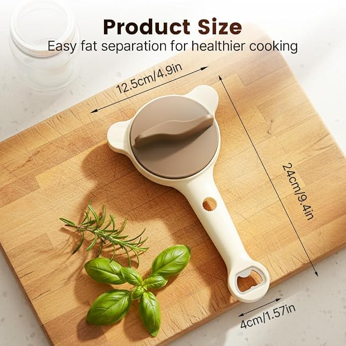 2026 New 4-in-1 Jar Opener - Adjustable Stainless Steel Lid Remover for Seniors & Arthritis Sufferers, Fits Kitchen Jars, Bottles & Cans (1PC)