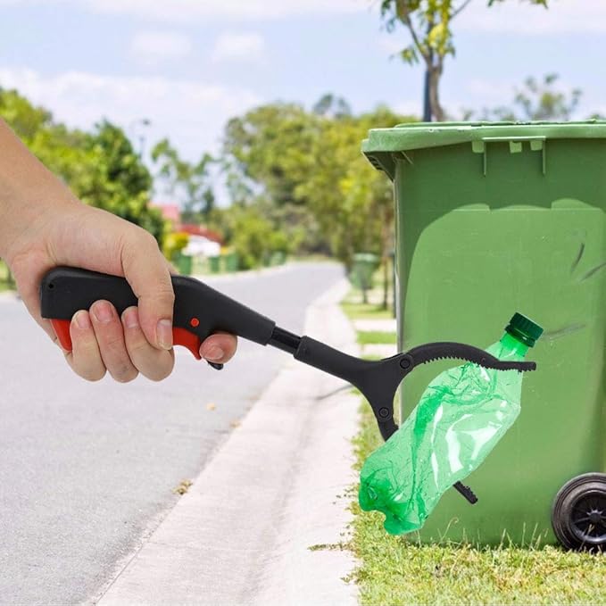 Denkerm Heavy Duty Claw Trash Garbage Picker, Grabber Reacher Tool, Practical for Gripping Variouse Shapes Objects Picking up Trash Pests Trash, default