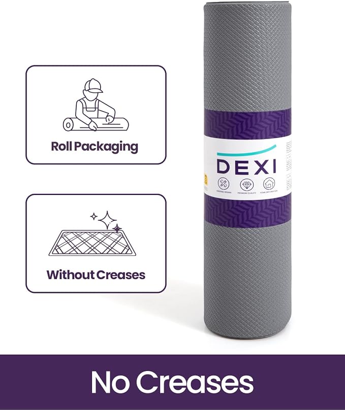 DEXI Kitchen Floor Mats Cushioned Anti Fatigue, 23x59 Wide Standing Runner Rug Waterproof, Comfort Memory Foam Padded for Front Sink Laundry, Grey