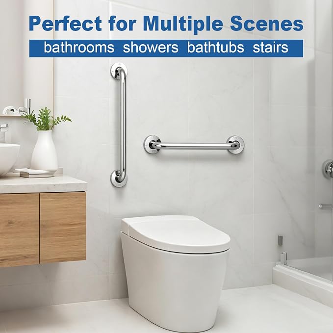 2-Pack 16-Inch Shower Grab Bars, SUS304 Safety Handles