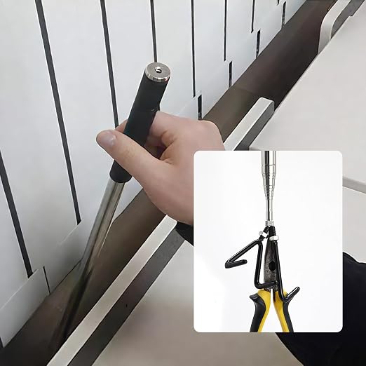 Pickup Grabber Telescopic Magnetic Pickup Tool with Hook Pick-Up Pole Wire Fish Stick Pocket extendable Magnet Pickup Tool (72")