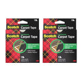 3M Scotch Double-Sided Carpet Tape 1.3 in x 40 ft – Heavy Duty Indoor/Outdoor Rug Gripper for Hardwood, Vinyl, Tile & Concrete Floors – Non-Slip Adhesive for Area Rugs and Mats - 2 Pack