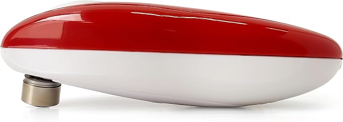 A1 Electric Can Opener – Smooth Edge Tin Opener with Easy-Touch Start & Stop, Ergonomic, Compact & Cordless Design - Red