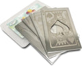Metal Card Bottle Opener Stainless Steel Silver with Engraved Pattern (4 Styles per pack)