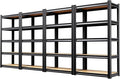 5-Tier Heavy Duty Metal Shelving Units, 71" H x 28" W x 12" D, Adjustable Steel Storage Racks for Garage, Warehouse, Industrial, and Home Organization, 1900 lbs Capacity, 4-Pack