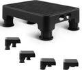 COOL-ANGLE Adjustable Step Stool for High Beds & SUV - Non-Slip Mobility Platform for Seniors, 650lbs Capacity, 3 Heights (3.4"-5.4"), Wide Safety Base for Car & Bath, 16.5"x12.6", Black