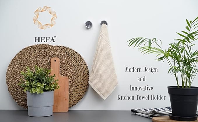 HEFA Towel Hooks, Towel Holder, Dish Towel Holder, Kitchen Organization, Kitchen Towel Hook, Kitchen Towel Holder, Hand Towel Holder, Kitchen Gadgets